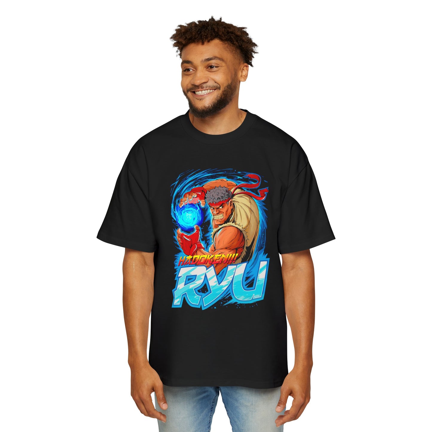 Retro Gaming - Street Fighter - Ryu - Heavy Oversized Tee