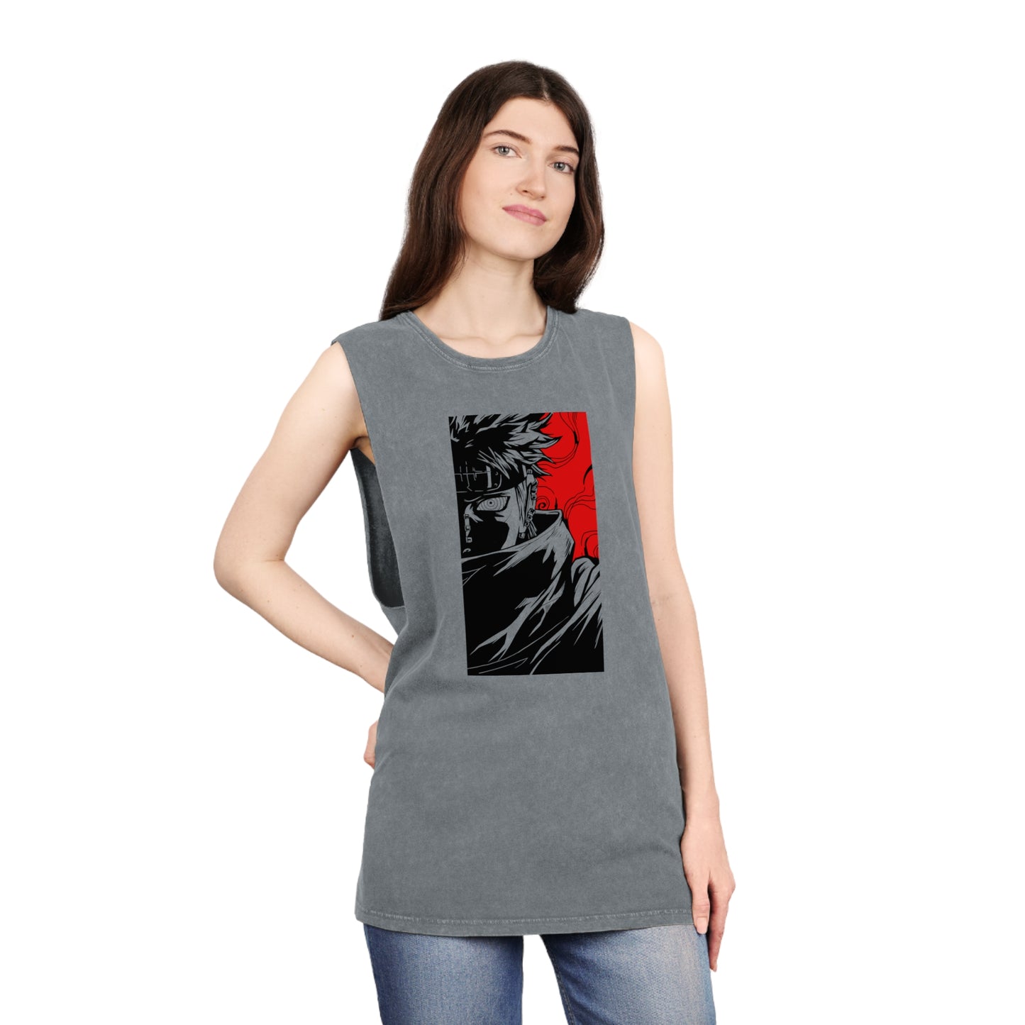 Naruto - Pain - Stonewash Tank Top
