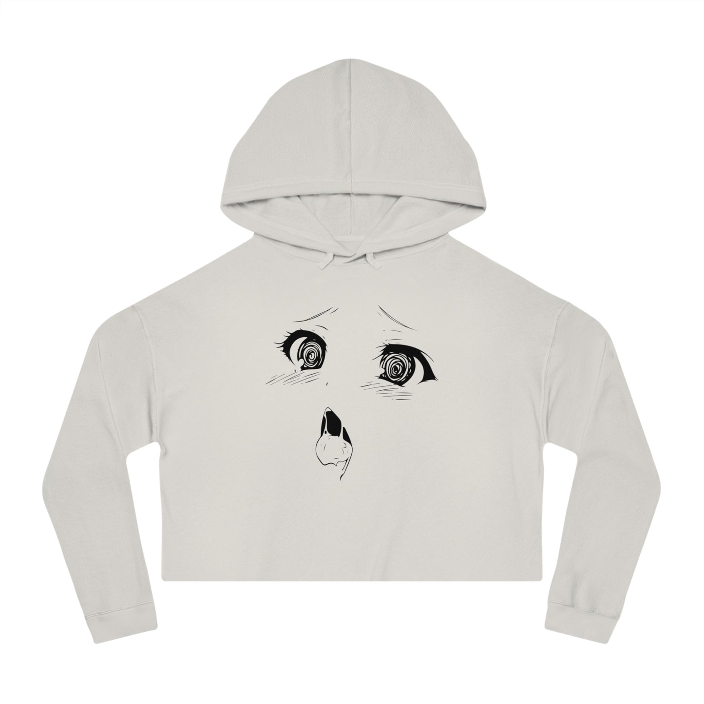 r0cean11 - Ahegao - Womens Cropped Hoodie