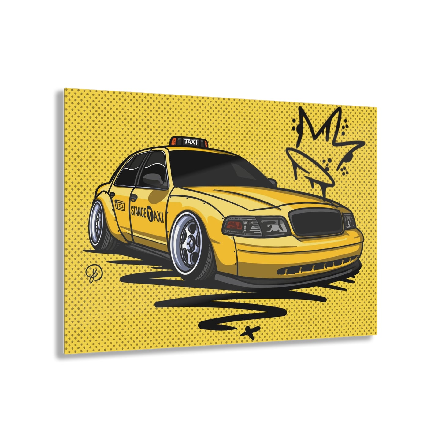 Sxetched X r0cean11 - Stance Taxi - Acrylic Print