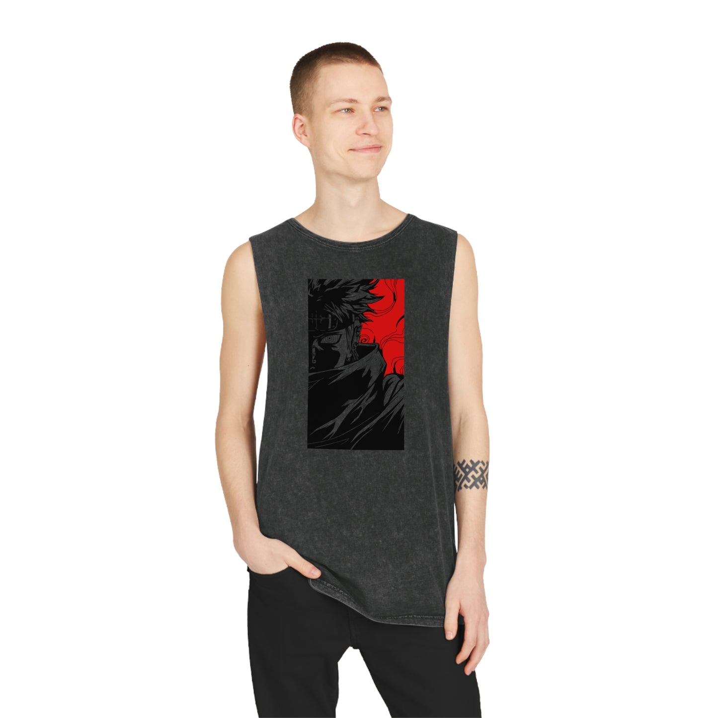 Naruto - Pain - Stonewash Tank Top