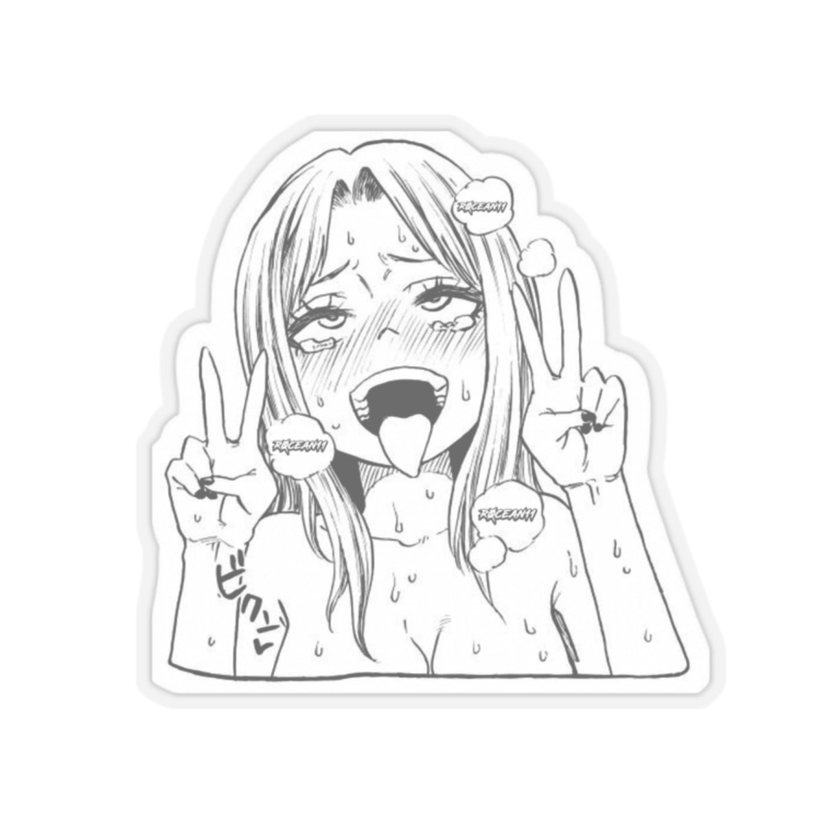 r0cean11 - Ahegao - Sticker