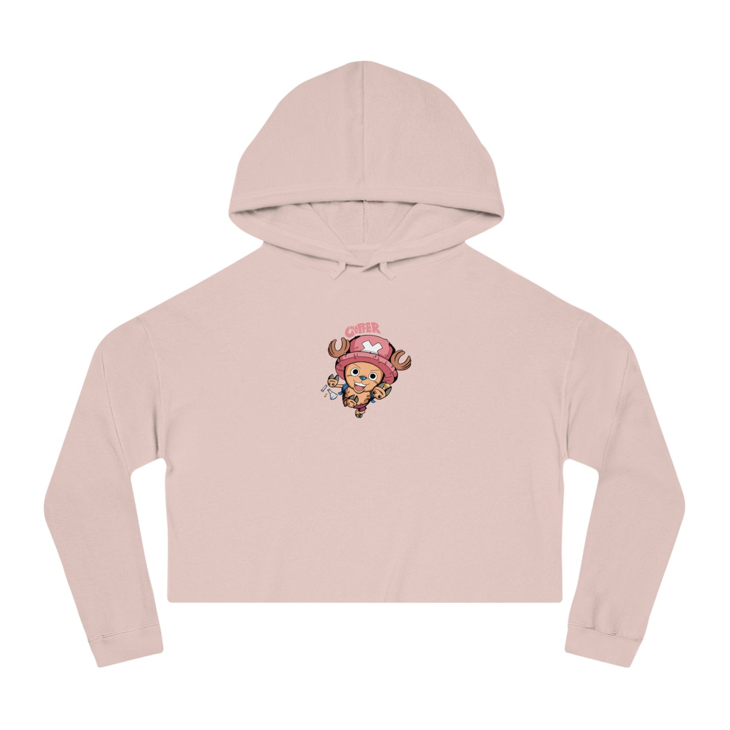 One Piece - Chopper - Womens Cropped Hooded Sweatshirt