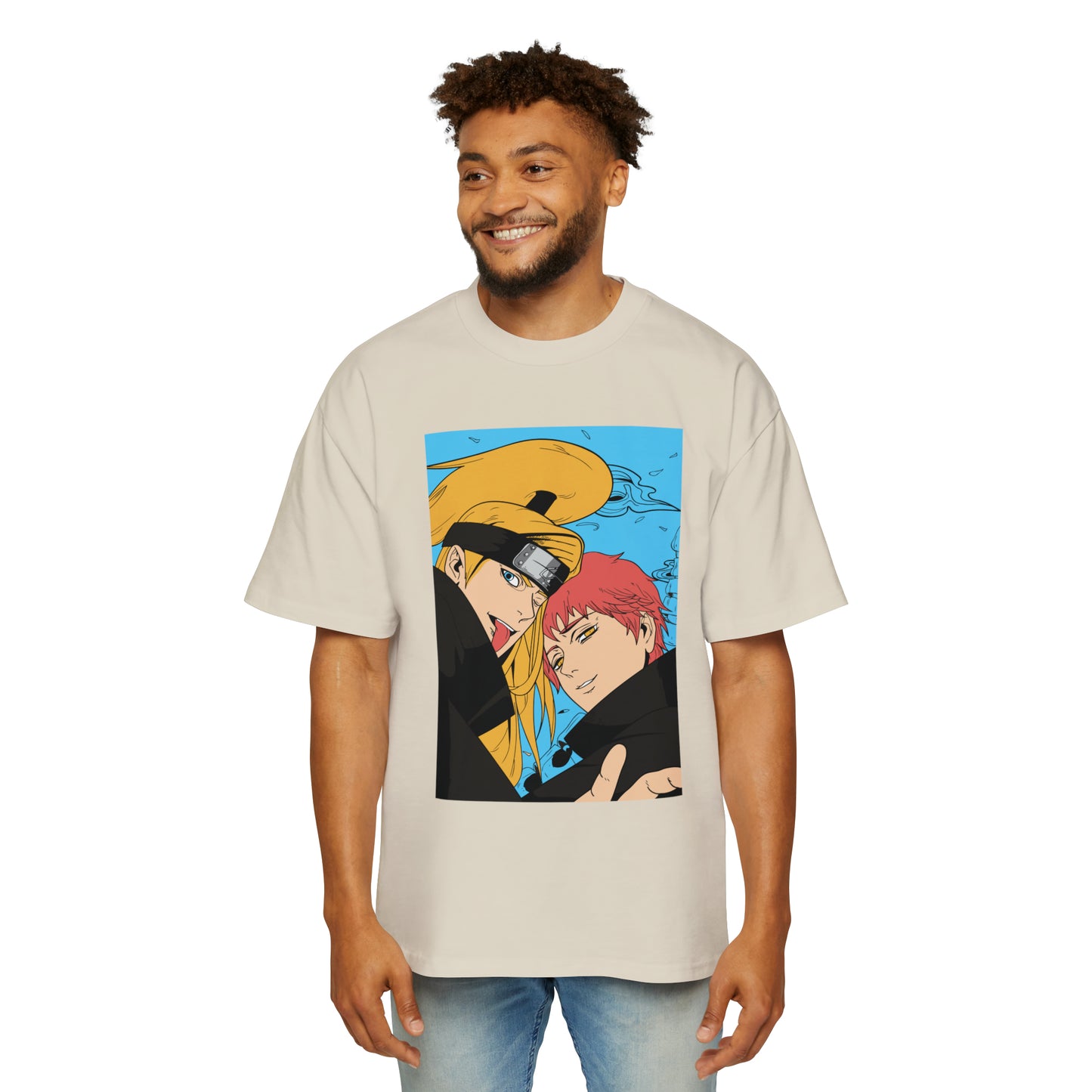 Naruto - Deidara and Sasori - Heavy Oversized Tee