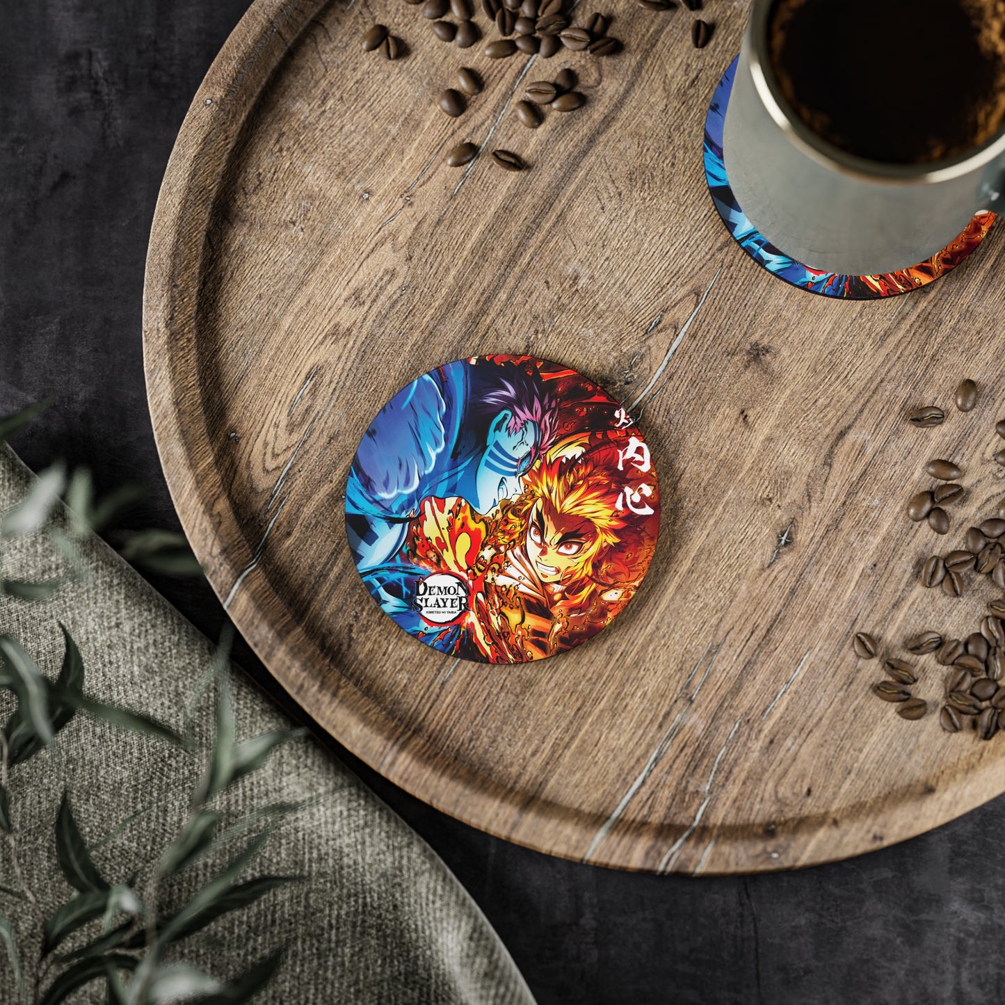 Demon Slayer - Akaza VS Rengoku - Coasters