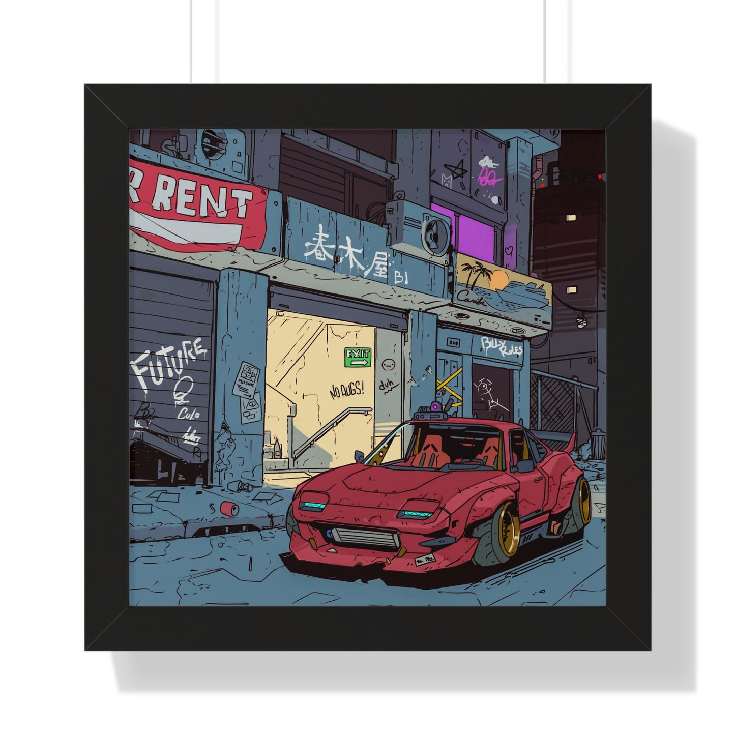Anime '82 - Pick-Up or Delivery - Framed Horizontal Poster