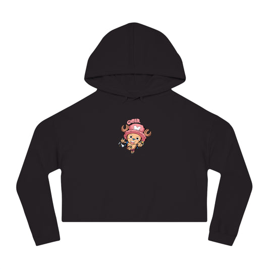One Piece - Chopper - Womens Cropped Hooded Sweatshirt