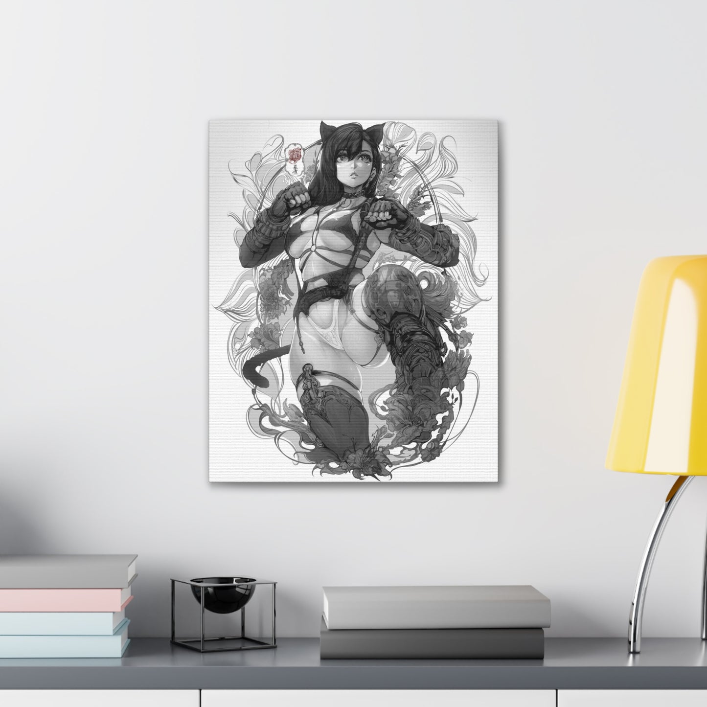 Final Fantasy 7 - Tifa Kitty Ears - Fine Art Canvas
