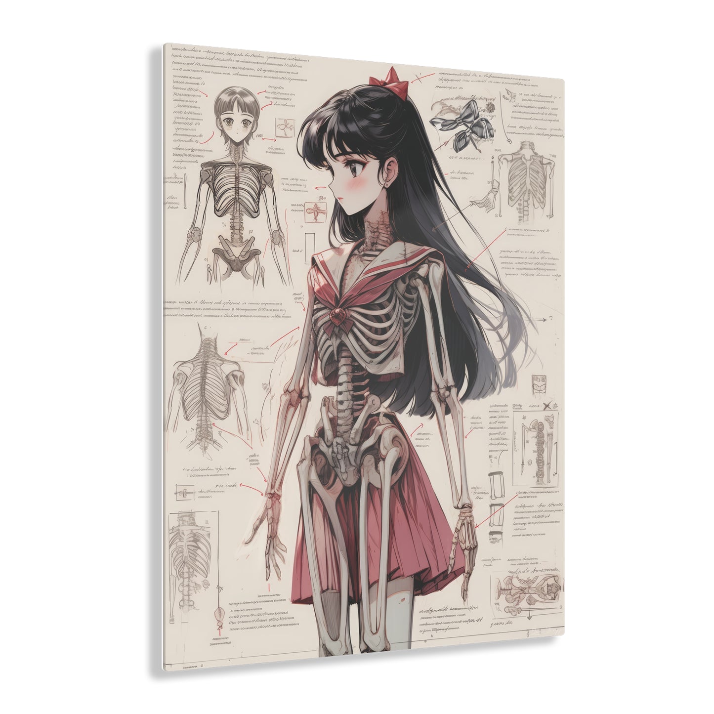Sailor Moon - Sailor Mars Skeleton V2 - Acrylic Print
