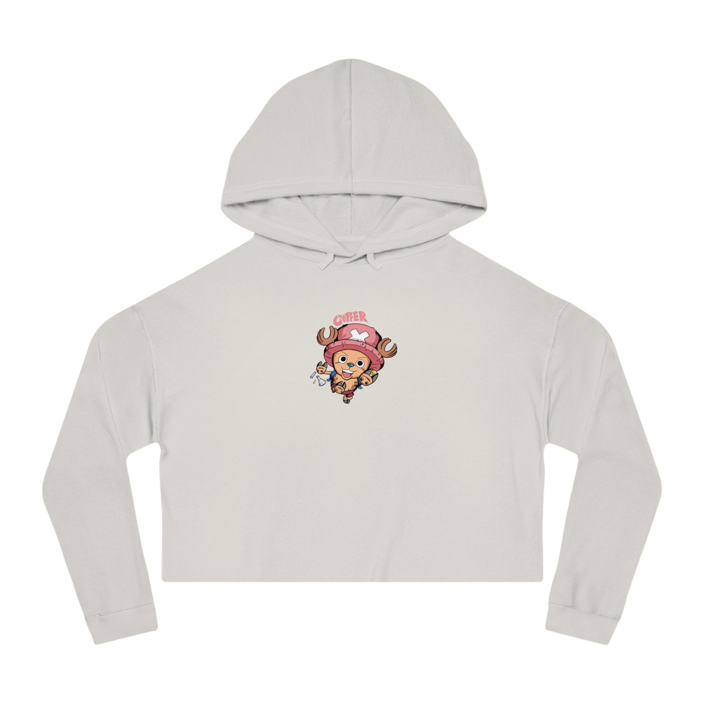 One Piece - Chopper - Womens Cropped Hooded Sweatshirt
