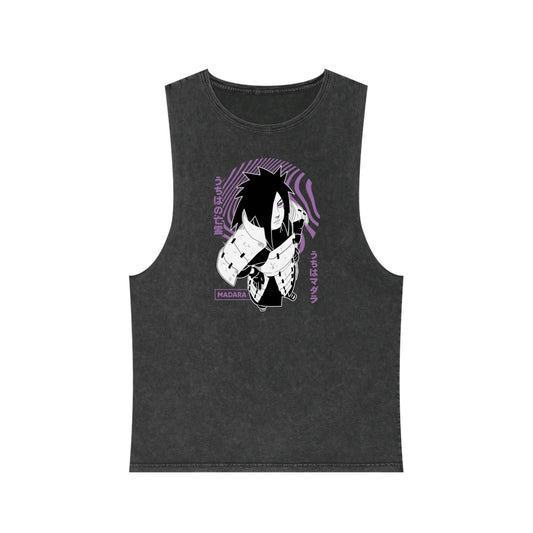 Naruto - Madara - Stonewash Tank Top