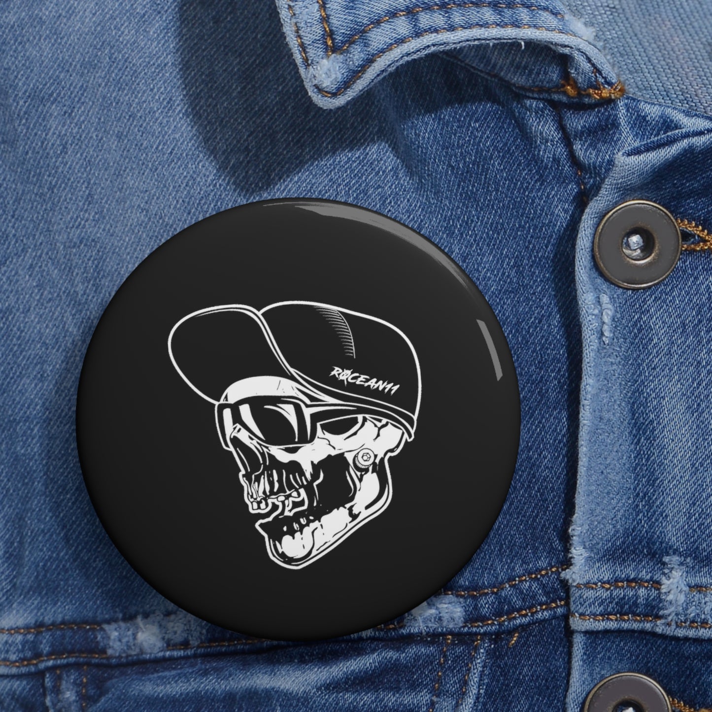 r0cean11 - Skully - Pin Button
