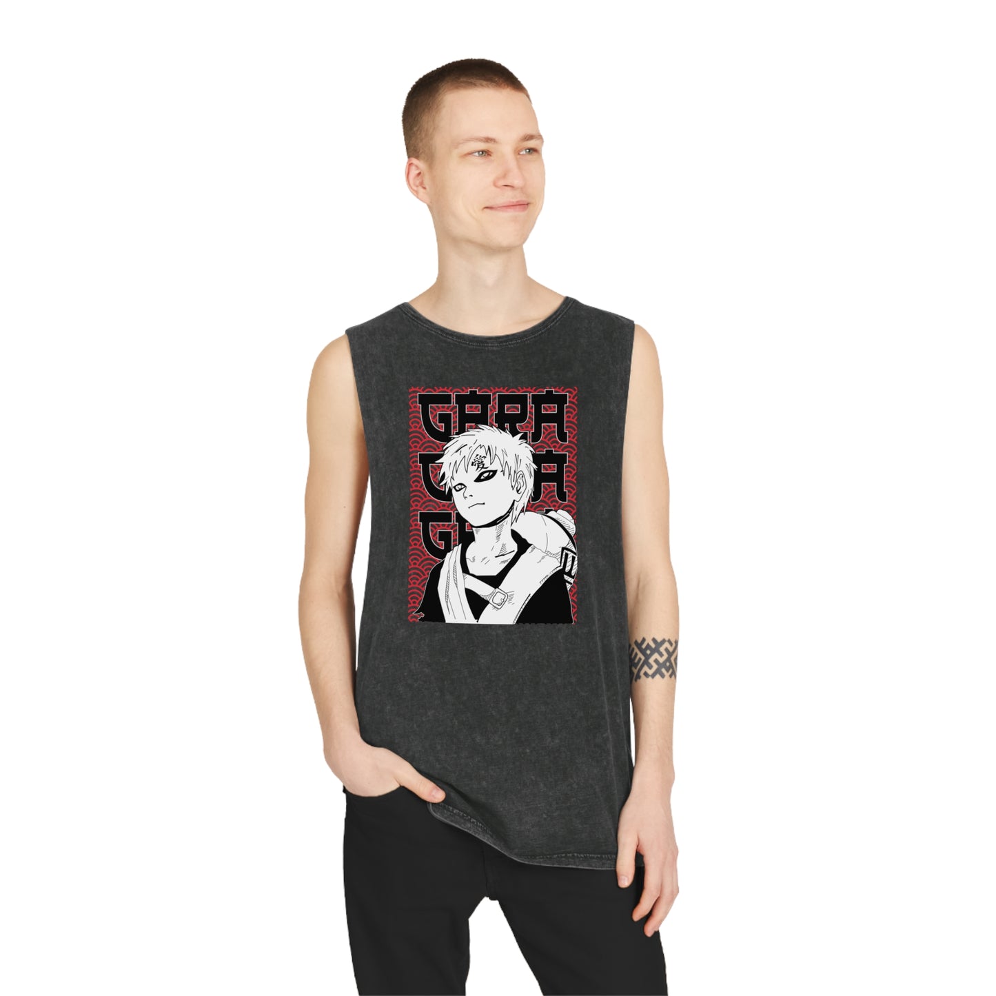 Naruto - Gaara - Stonewash Tank Top