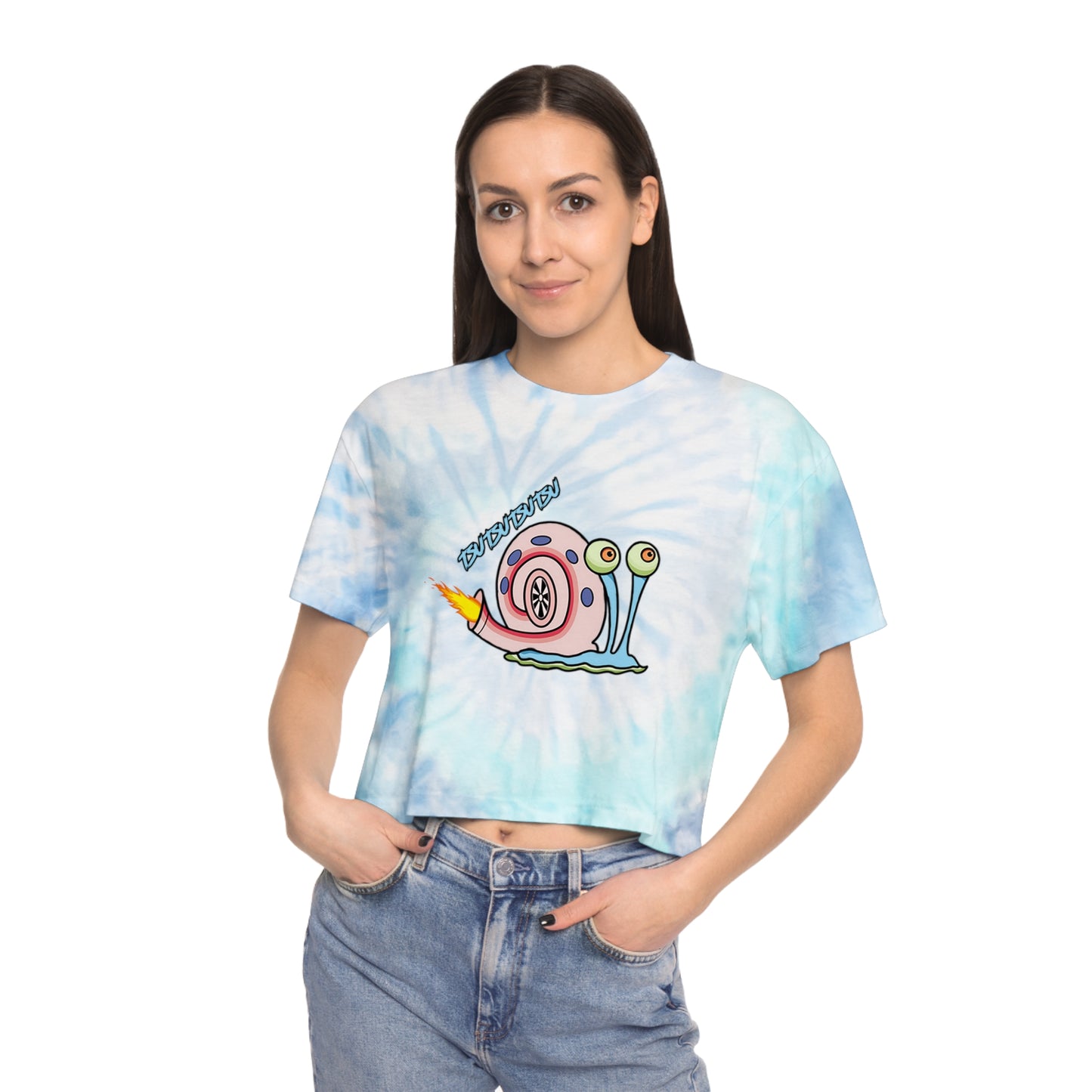r0cean11 - Gary Turbo - Womens Tie-Dye Crop Tee