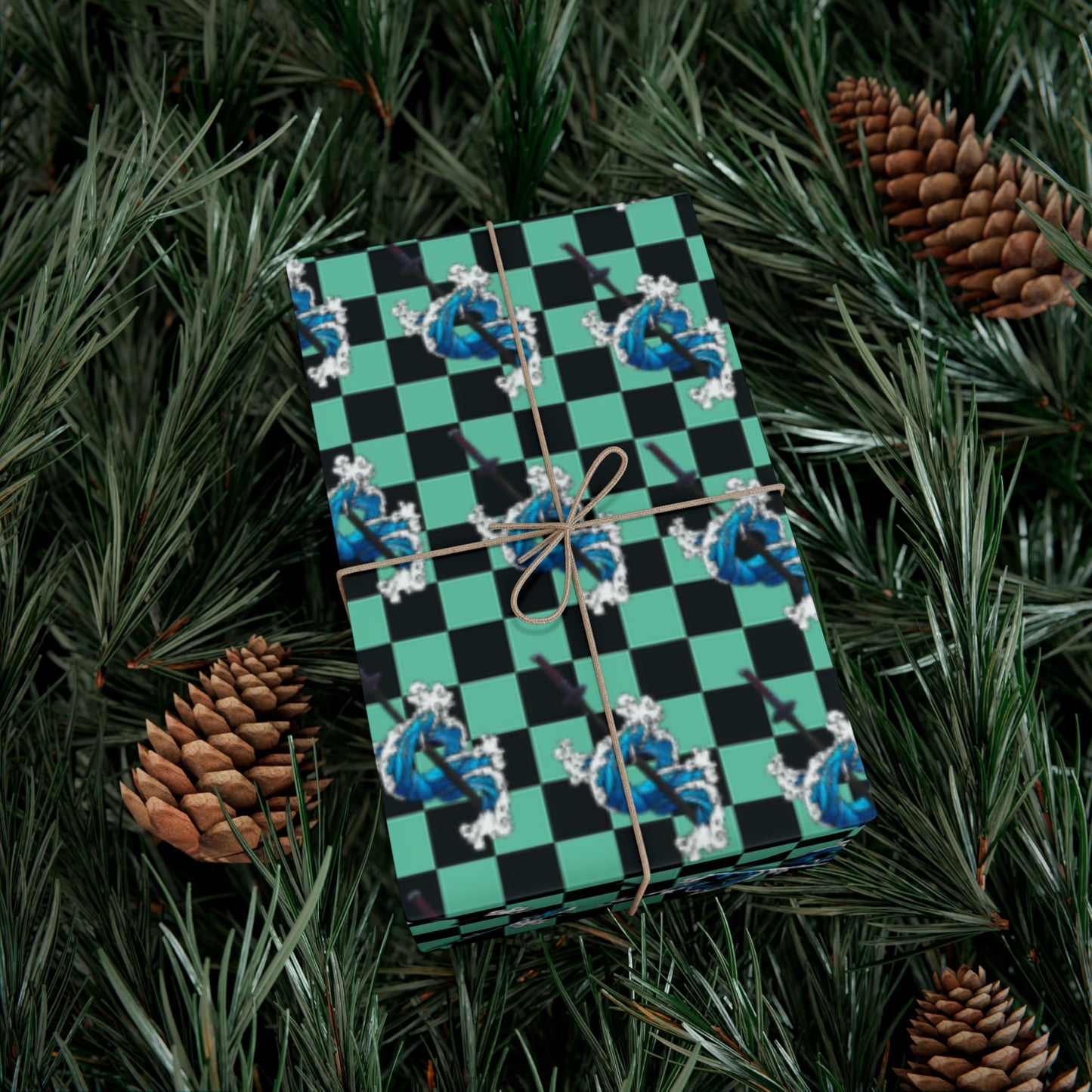 Demon Slayer - Tanjiro Water Breathing - Wrapping Paper