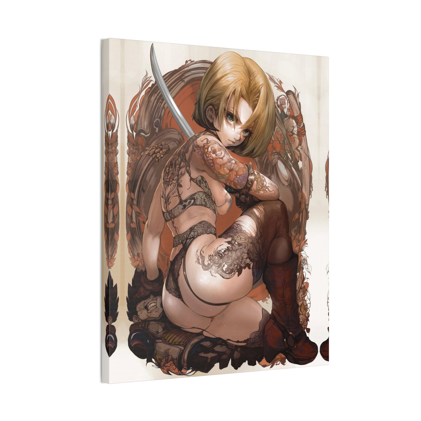 Dragon Ball - Android 18 Sword - Fine Art Canvas
