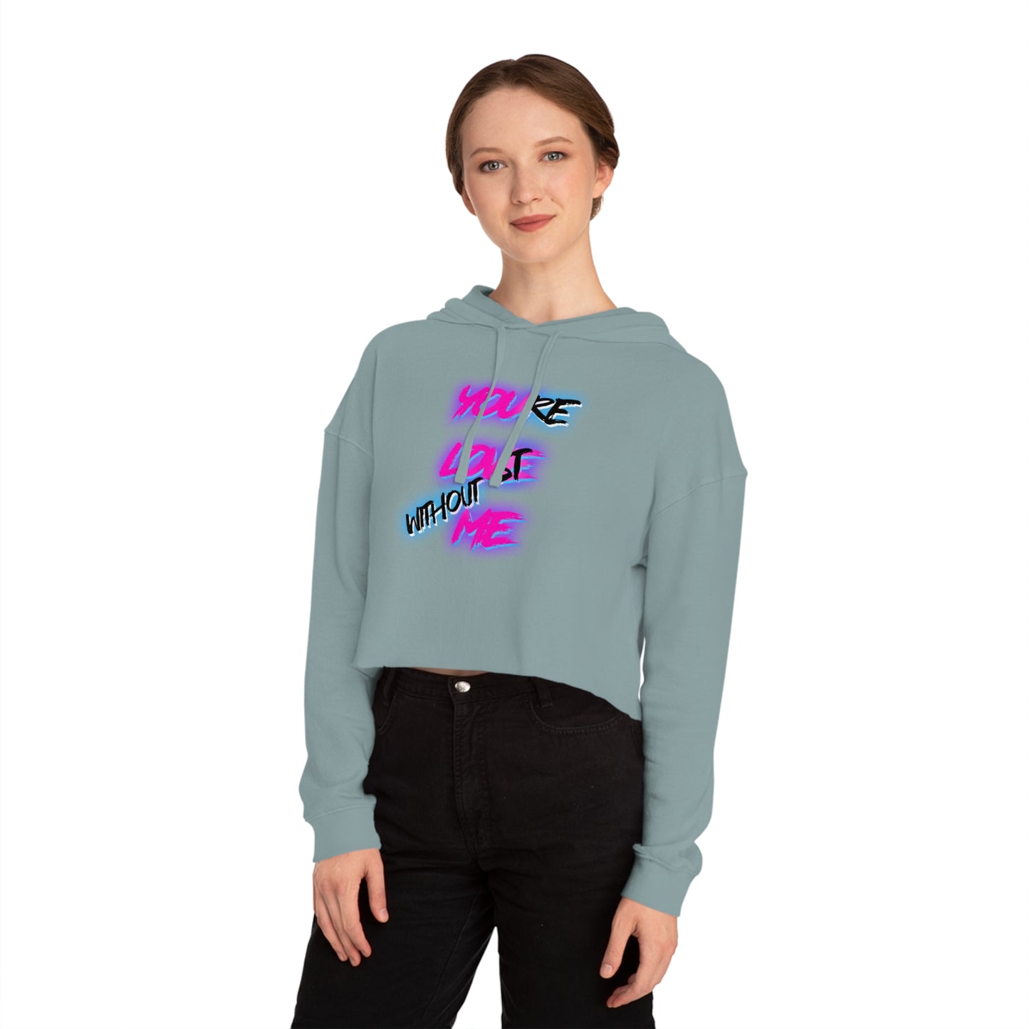 r0cean11 - You Love Me - Womens Cropped Hoodie