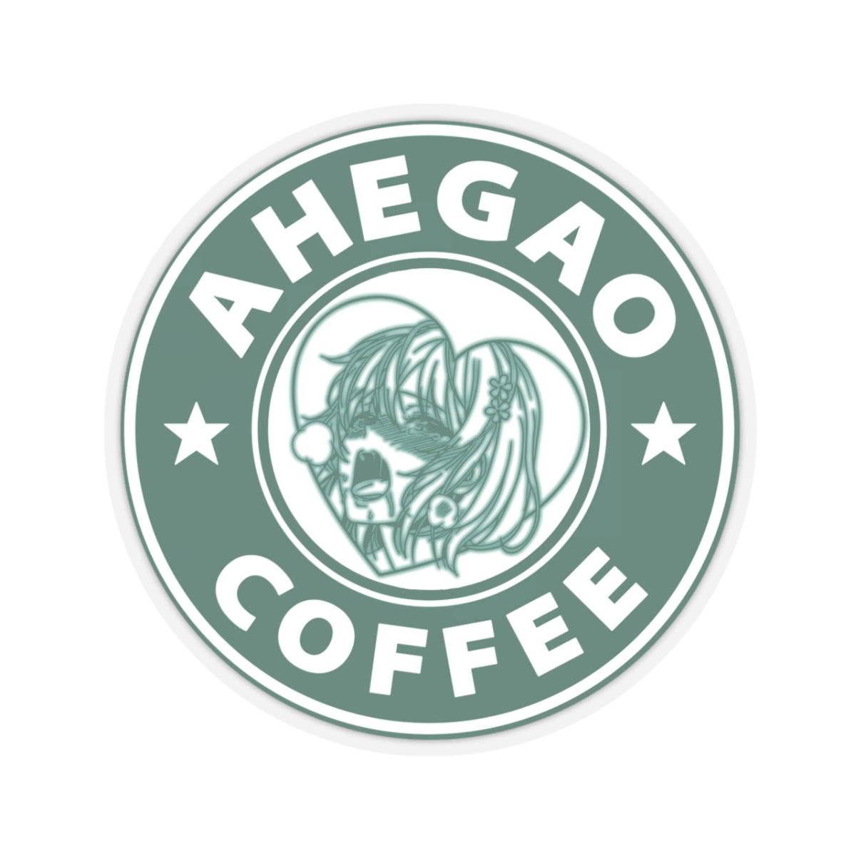 r0cean11 - Ahegao Coffee - Sticker