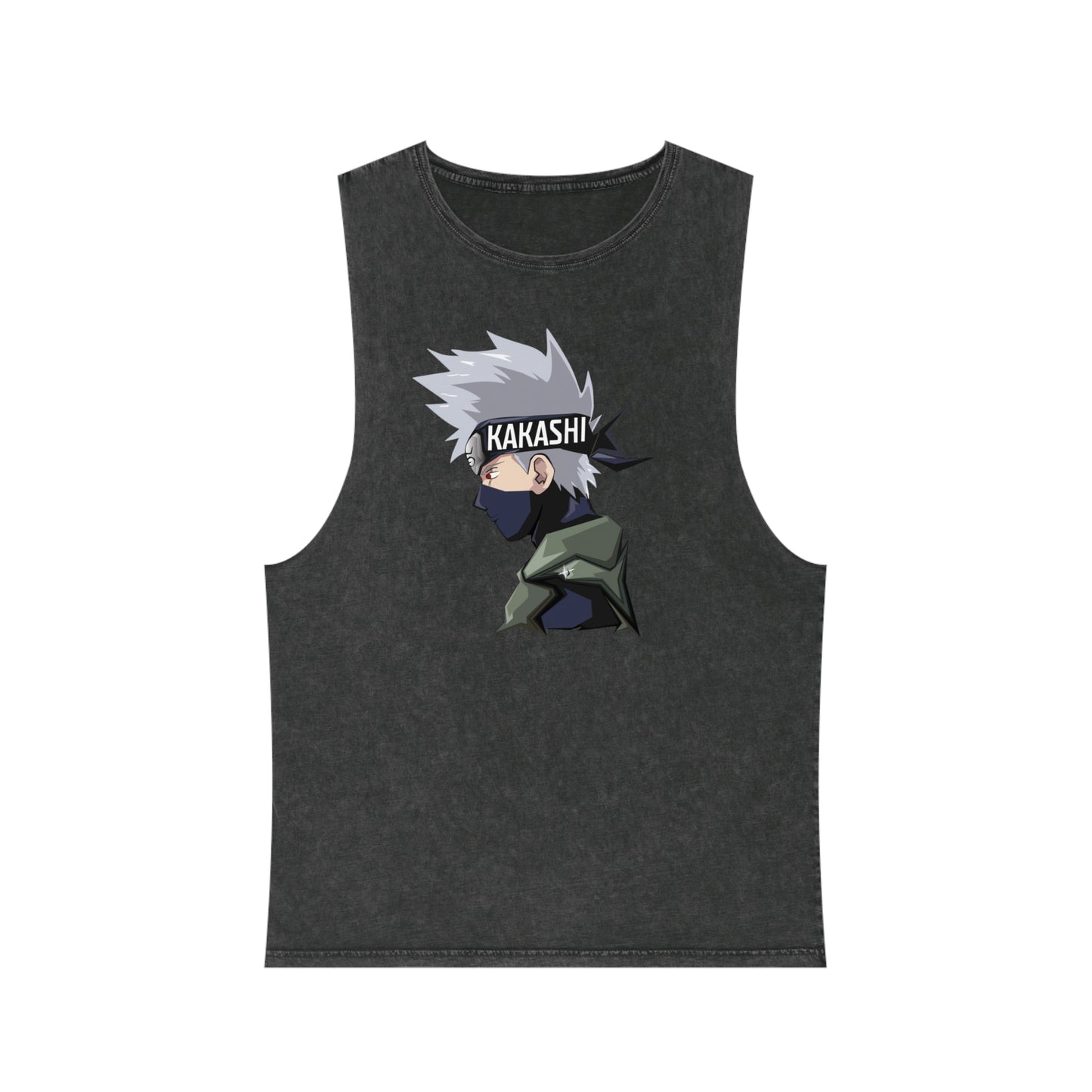 Naruto - Kakashi - Stonewash Tank Top