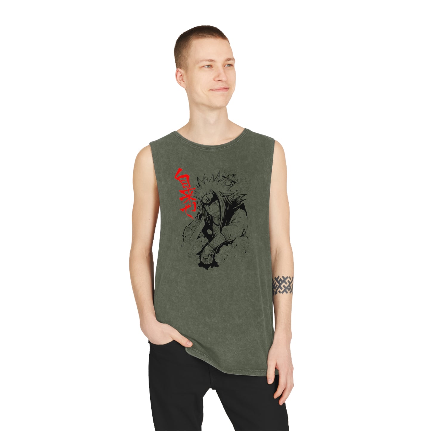 Naruto - Jiraiya - Stonewash Tank Top