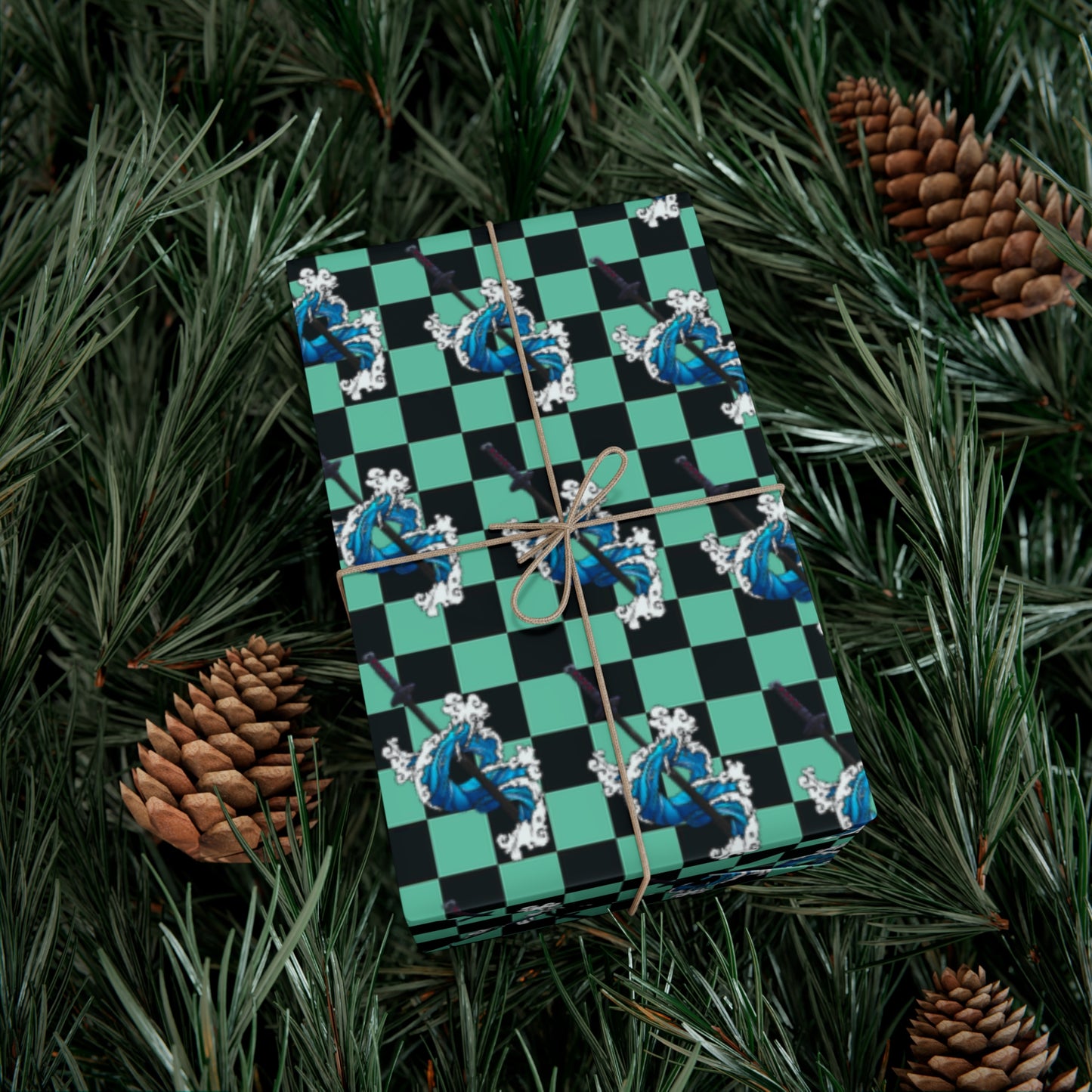 Demon Slayer - Tanjiro Water Breathing - Wrapping Paper