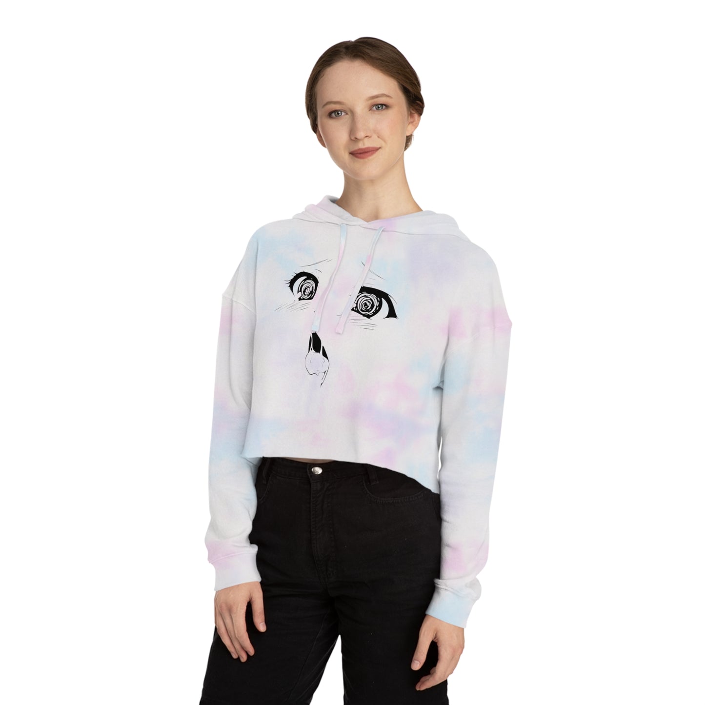 r0cean11 - Ahegao - Womens Cropped Hoodie