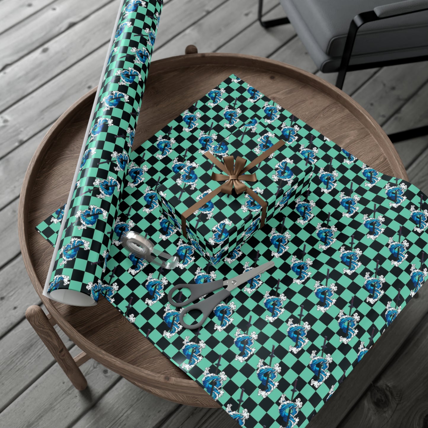 Demon Slayer - Tanjiro Water Breathing - Wrapping Paper
