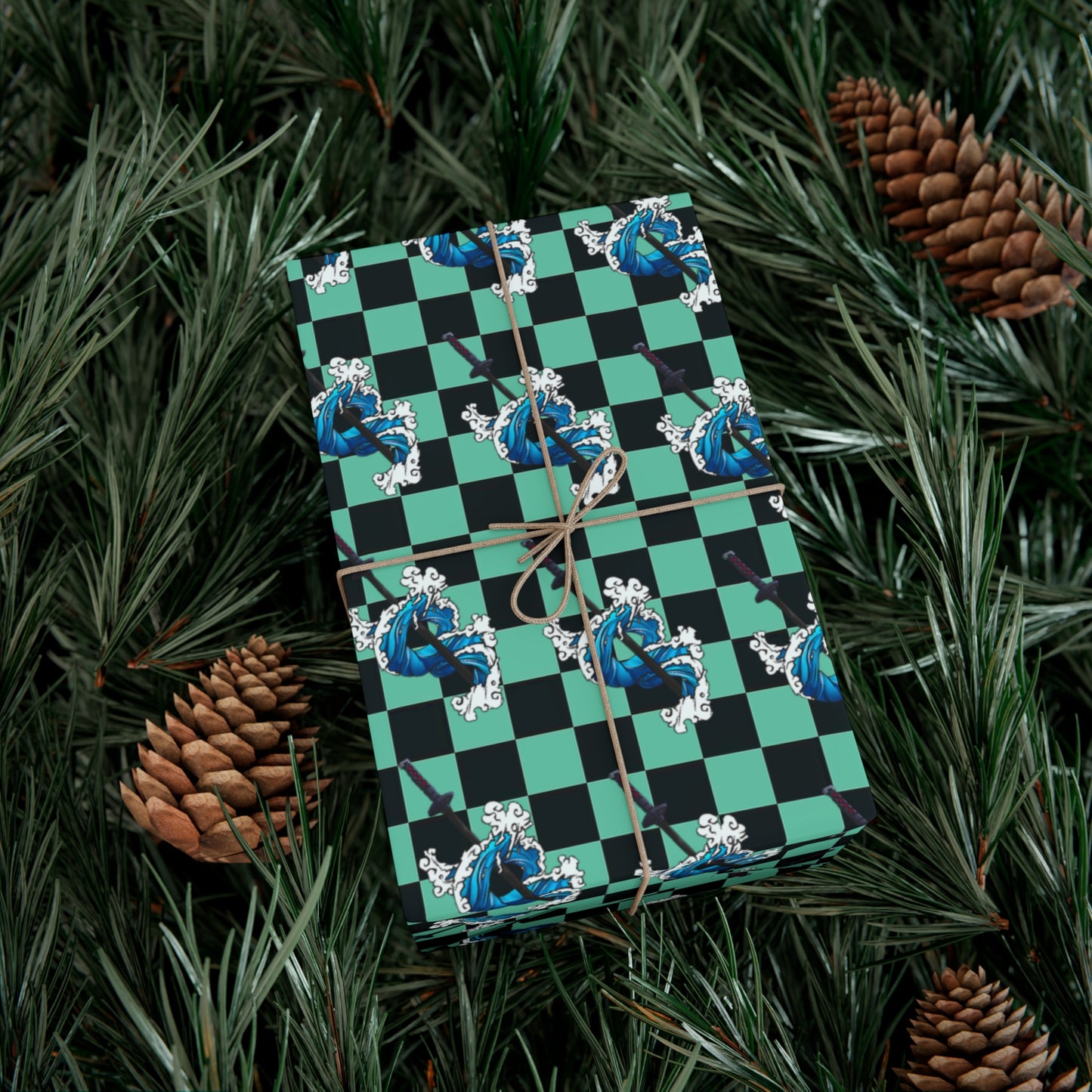Demon Slayer - Tanjiro Water Breathing - Wrapping Paper