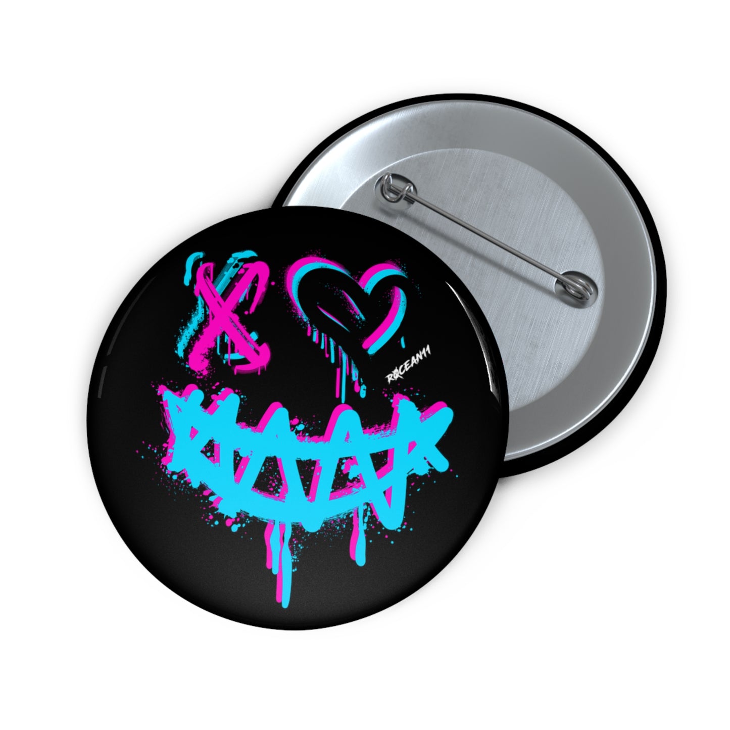 r0cean11 - Broken Smile - Pin Button