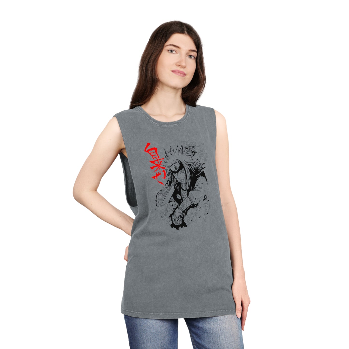 Naruto - Jiraiya - Stonewash Tank Top