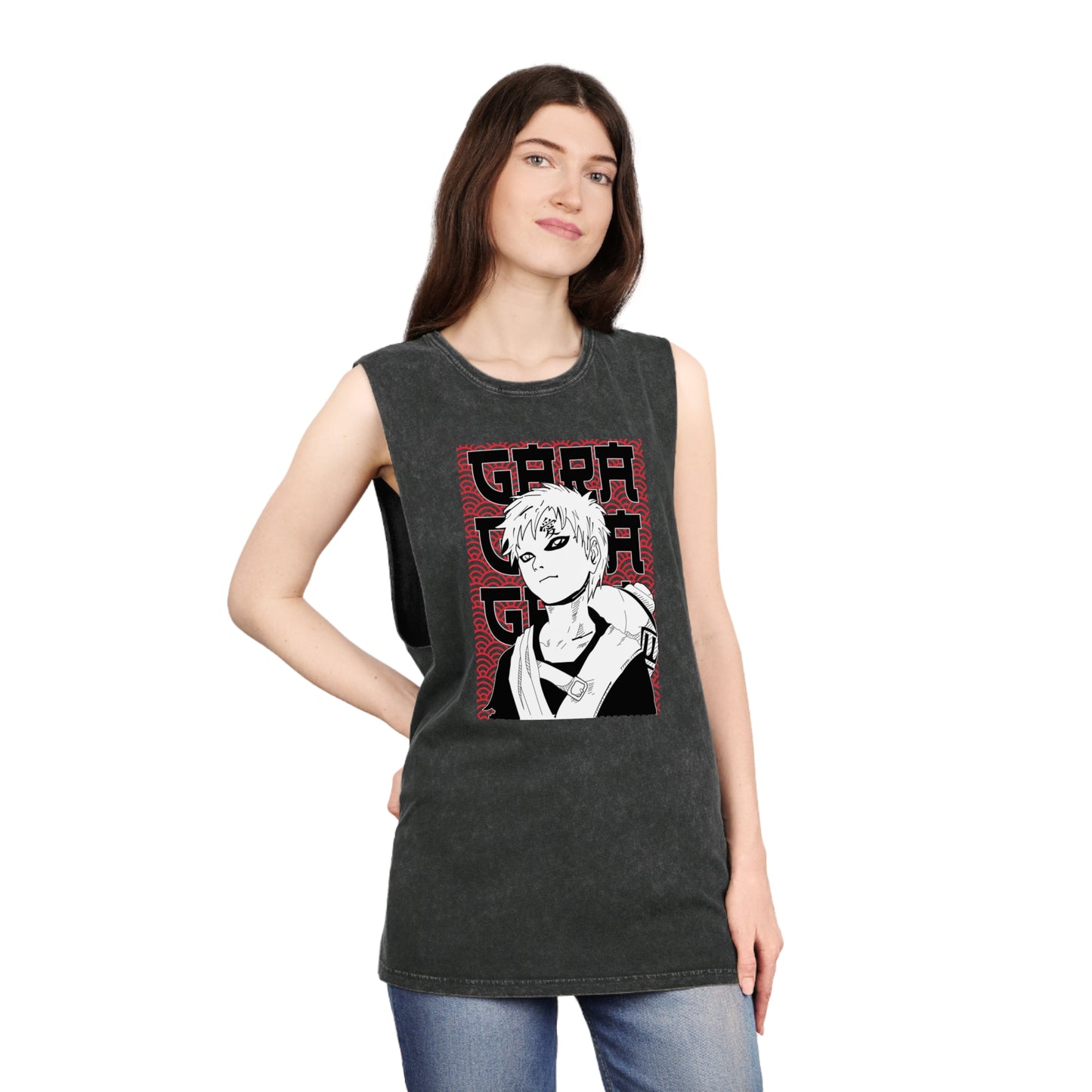 Naruto - Gaara - Stonewash Tank Top