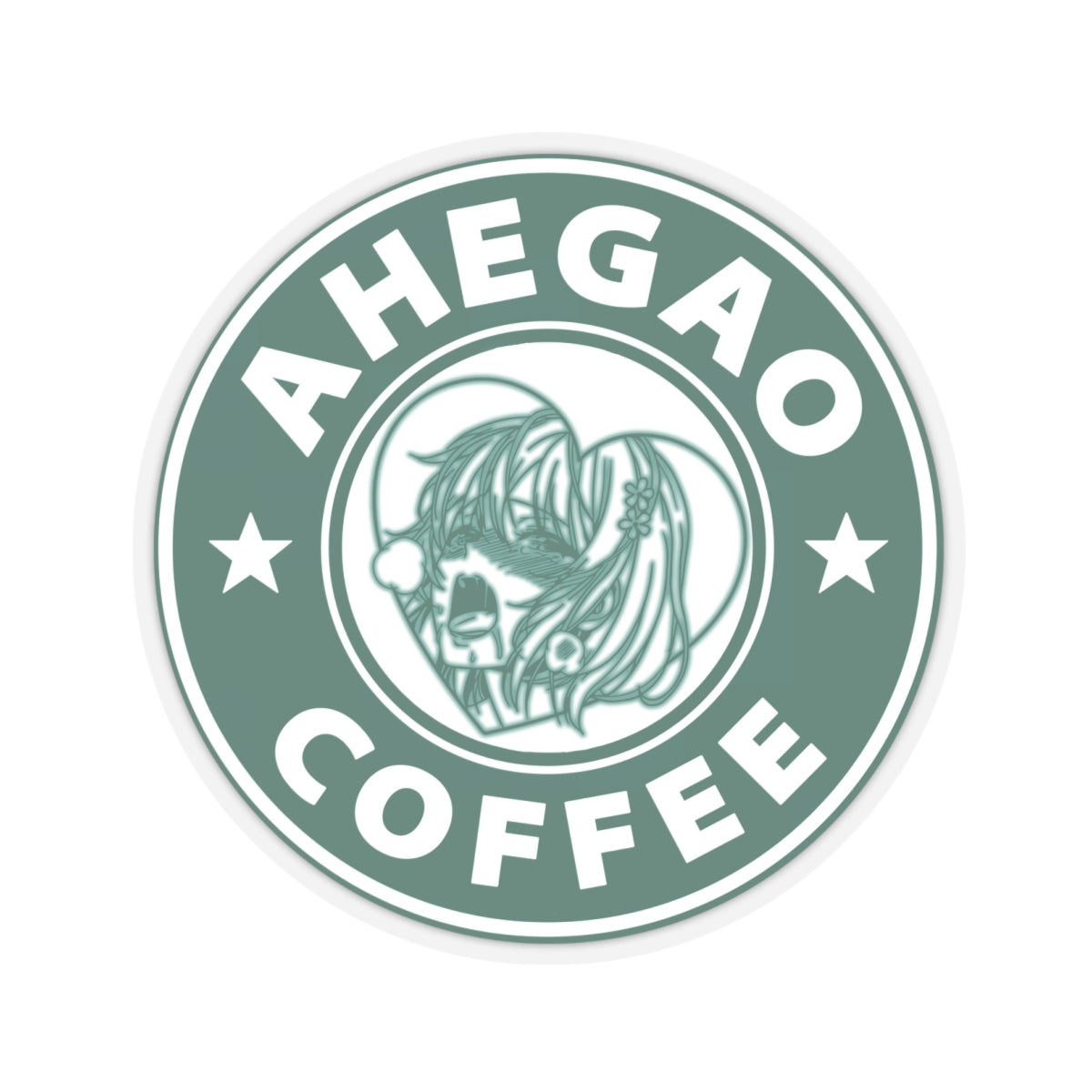 r0cean11 - Ahegao Coffee - Sticker