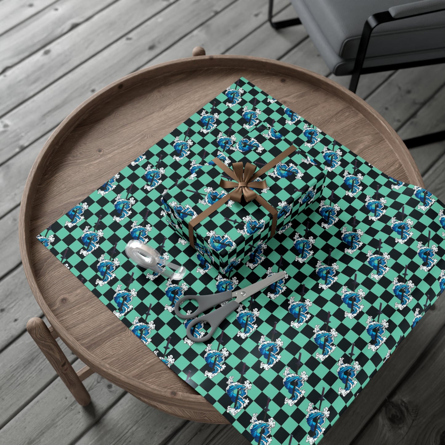 Demon Slayer - Tanjiro Water Breathing - Wrapping Paper