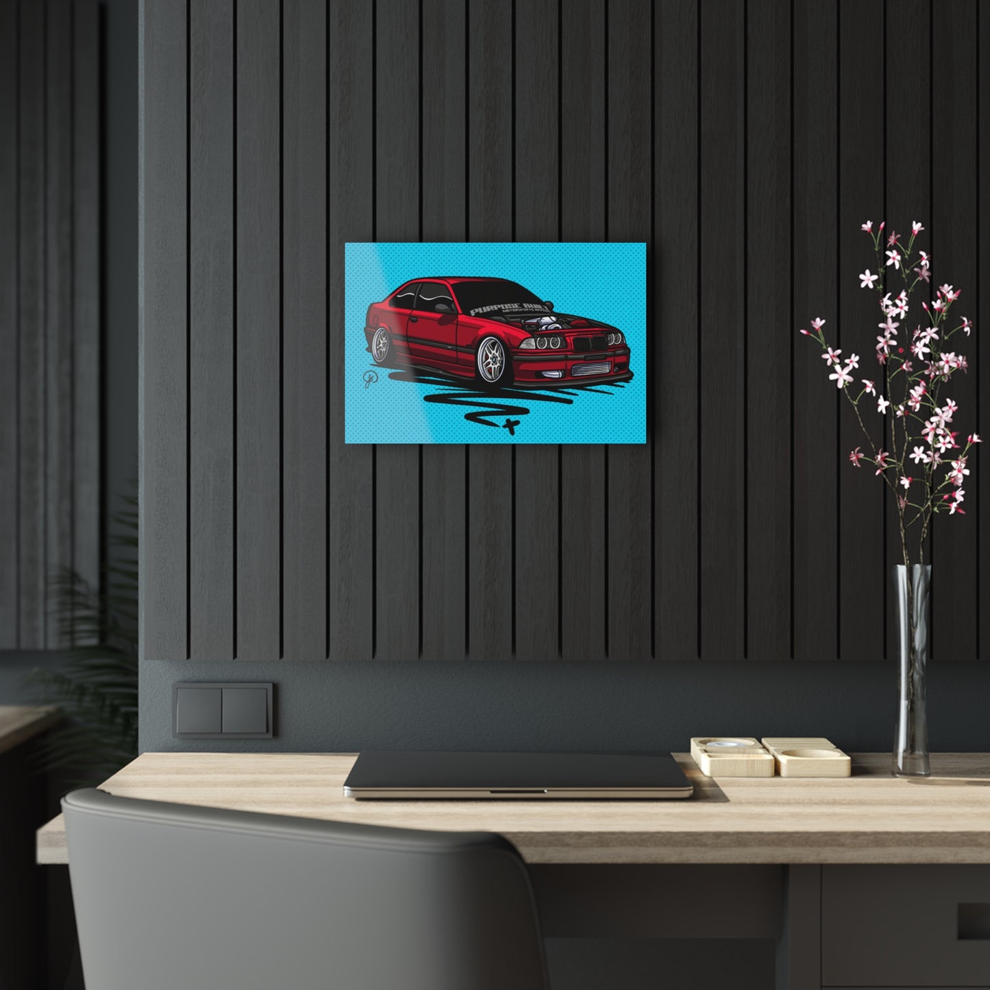 Sxetched X r0cean11 - 1997 BMW 318is - Acrylic Print