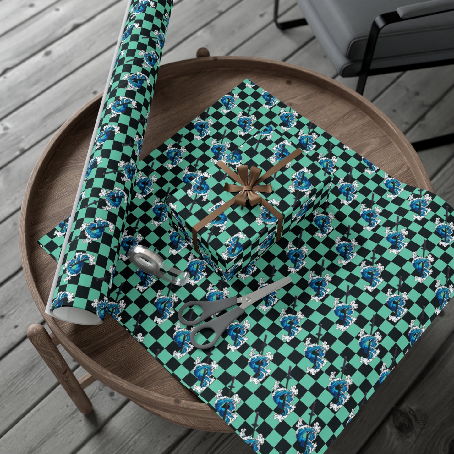 Demon Slayer - Tanjiro Water Breathing - Wrapping Paper