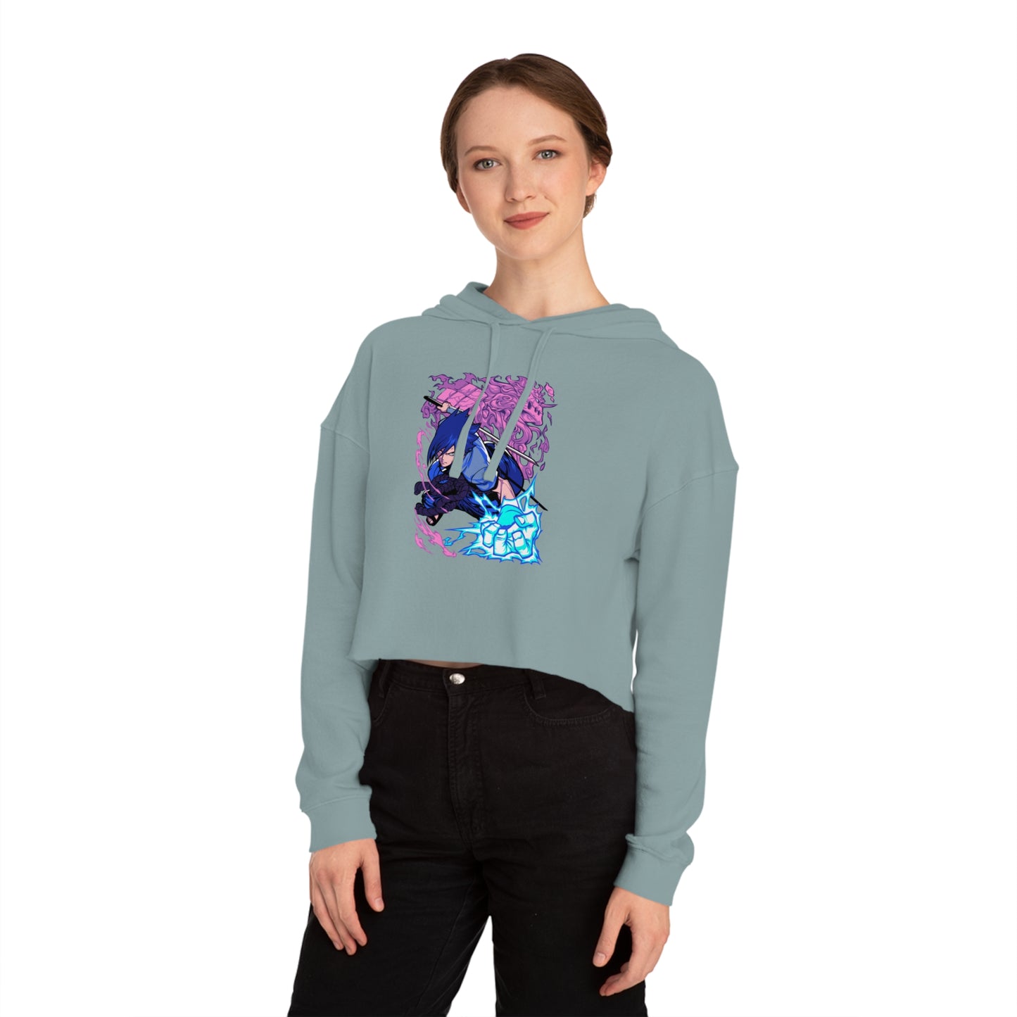 Naruto - Sasuke - Women’s Cropped Hoodie