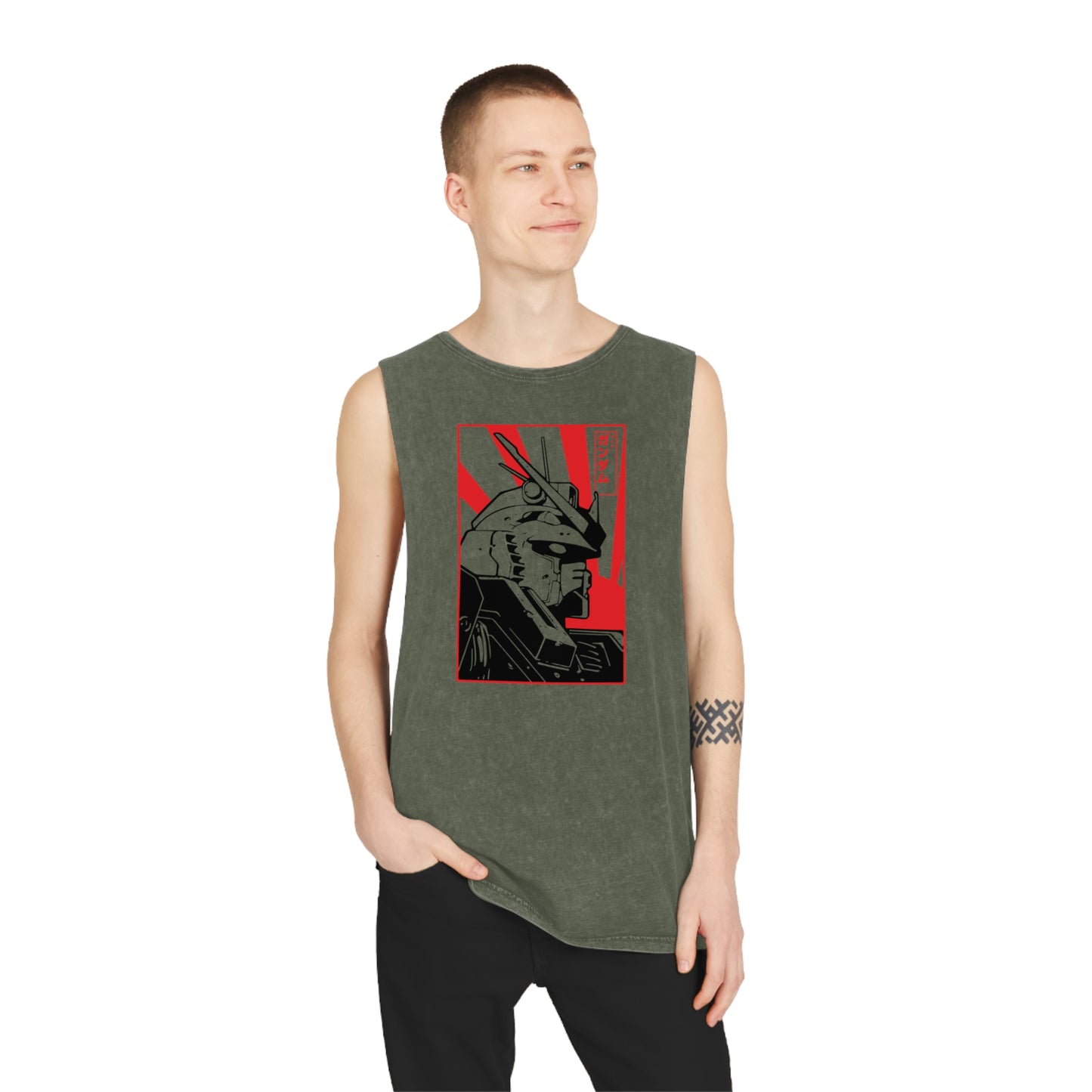 Gundam - Stonewash Tank Top