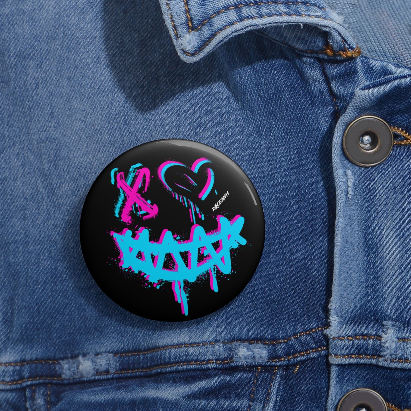 r0cean11 - Broken Smile - Pin Button