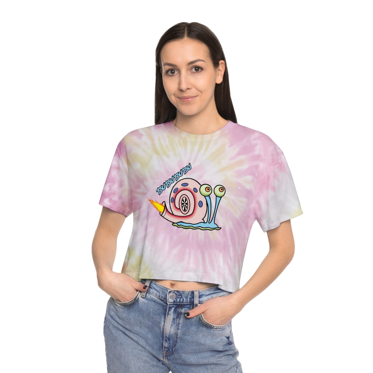 r0cean11 - Gary Turbo - Womens Tie-Dye Crop Tee