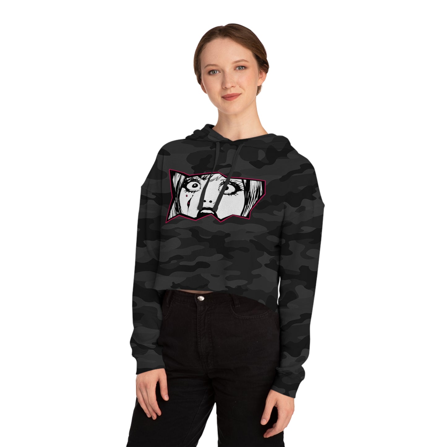 r0cean11 - Terror - Women’s Cropped Hoodie