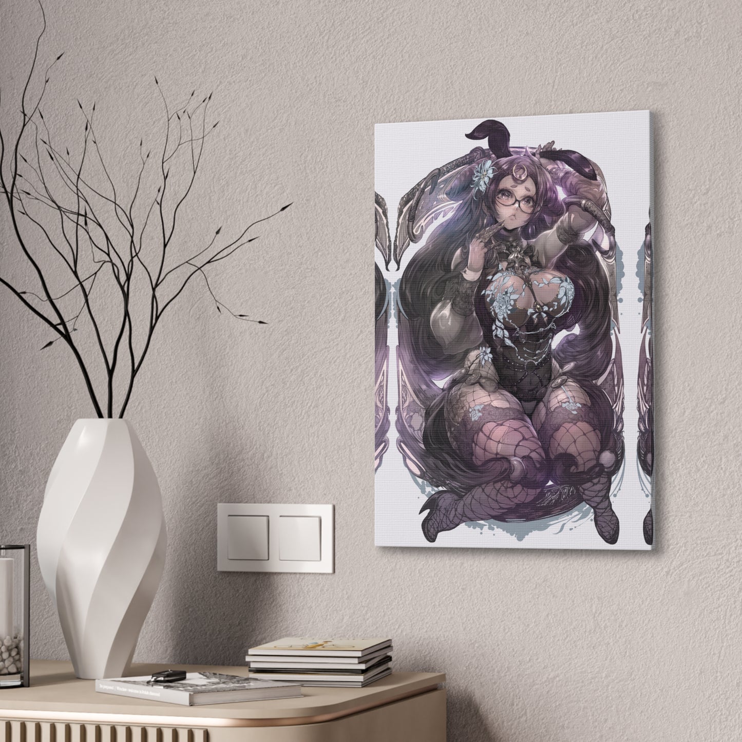 Sailor Moon - Sailor Saturn Bunny - Fine Art Canvas