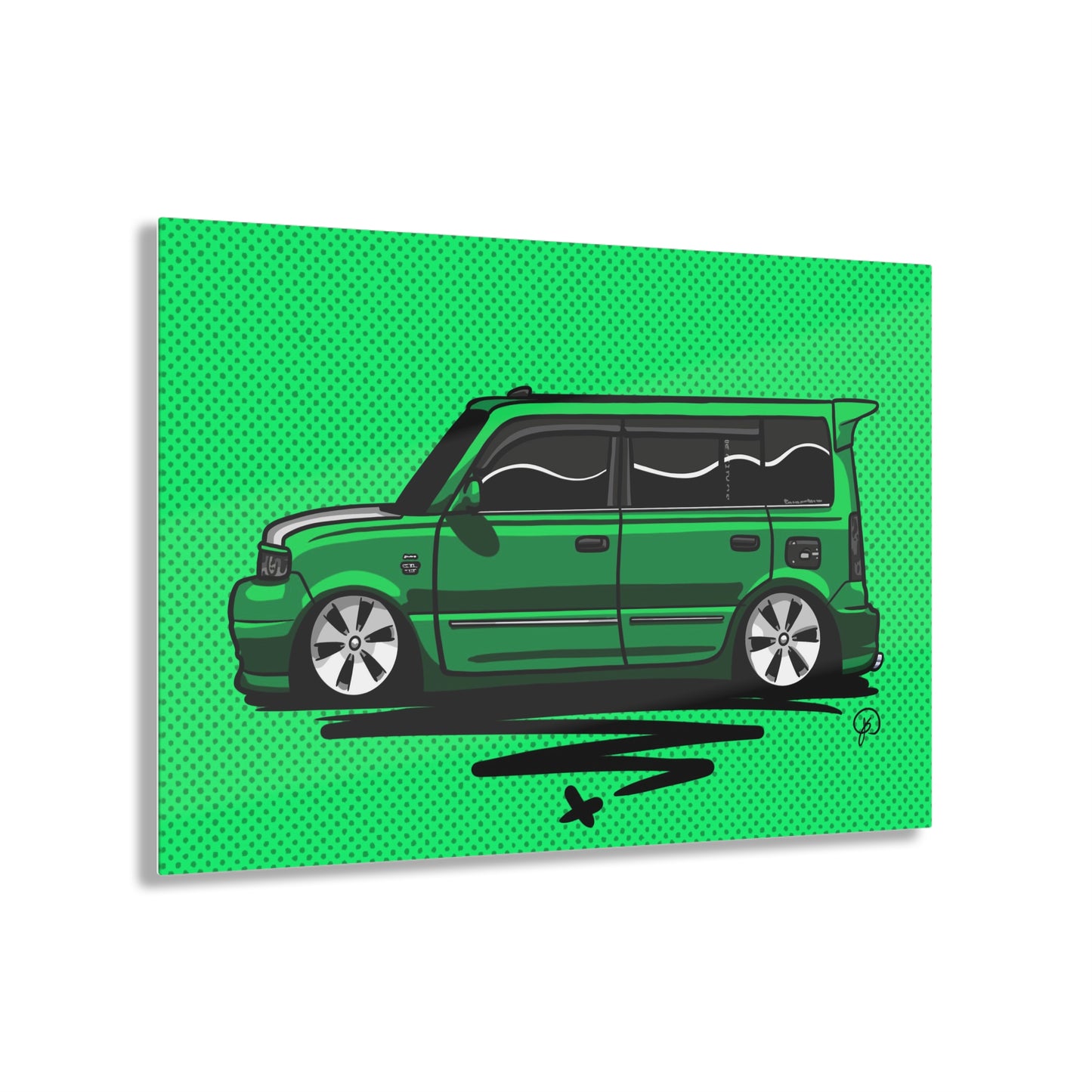 Sxetched X r0cean11 - 2006 Scion xB - Acrylic Print