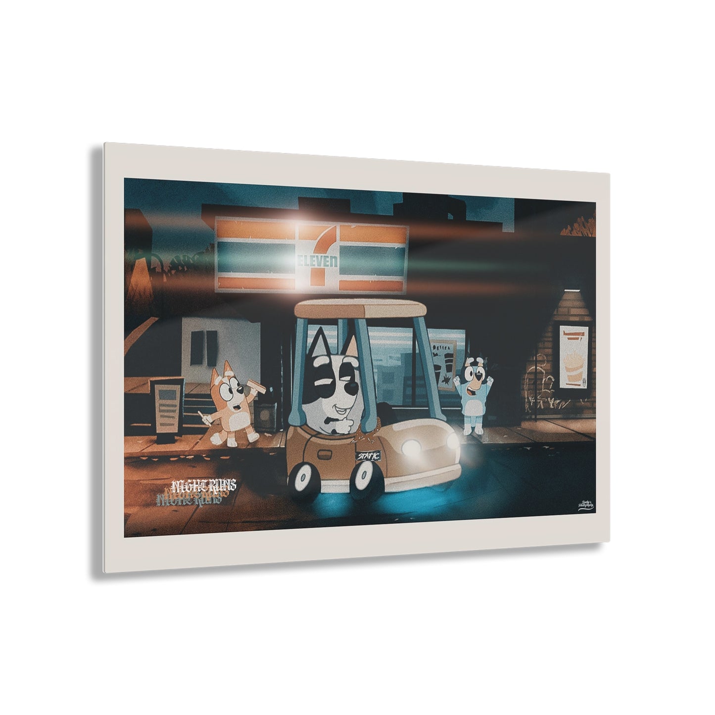 r0cean11 X Bucky - Night Runs - Acrylic Print