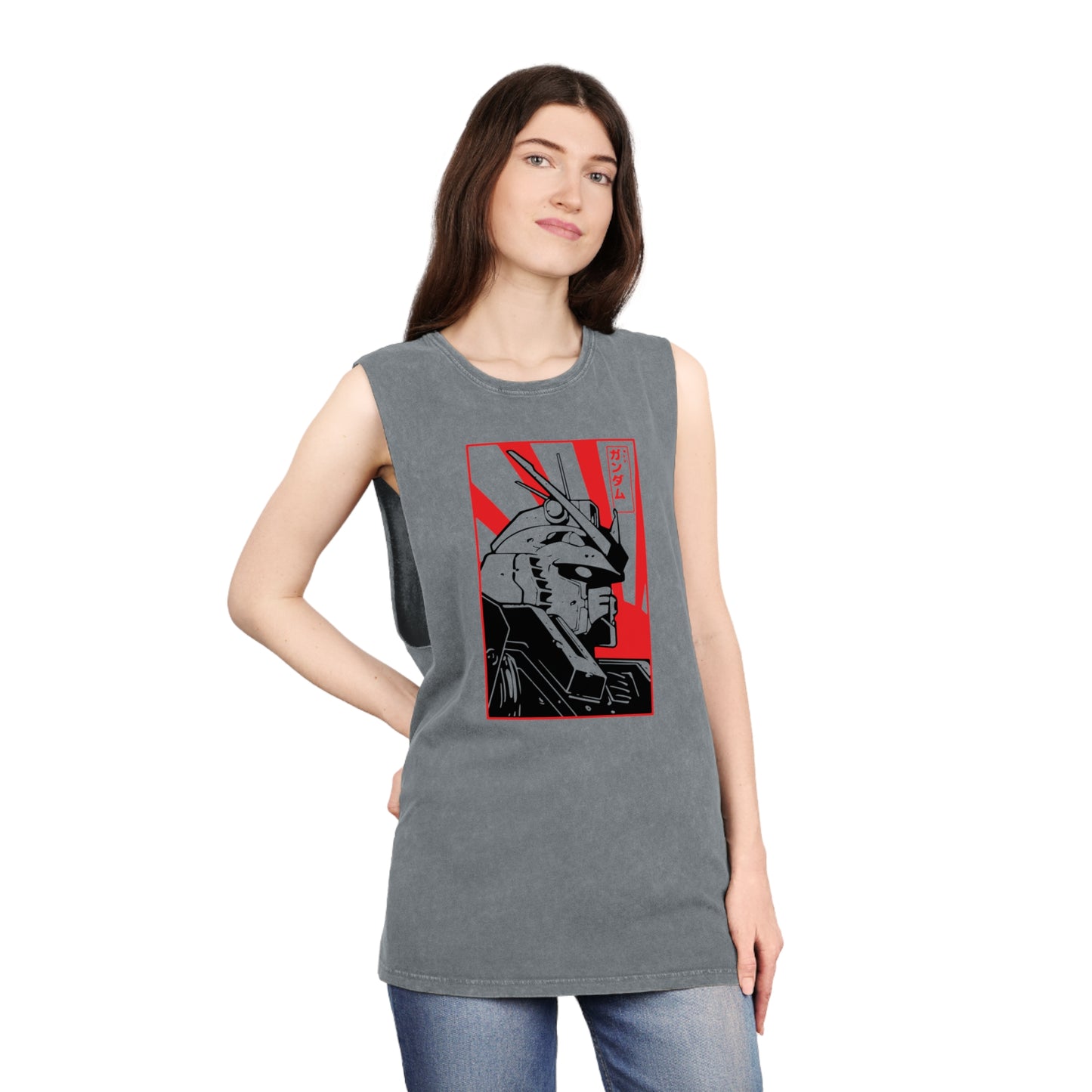 Gundam - Stonewash Tank Top
