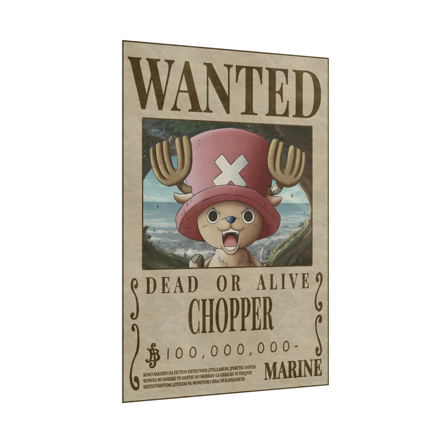One Piece - Chopper Wanted Poster