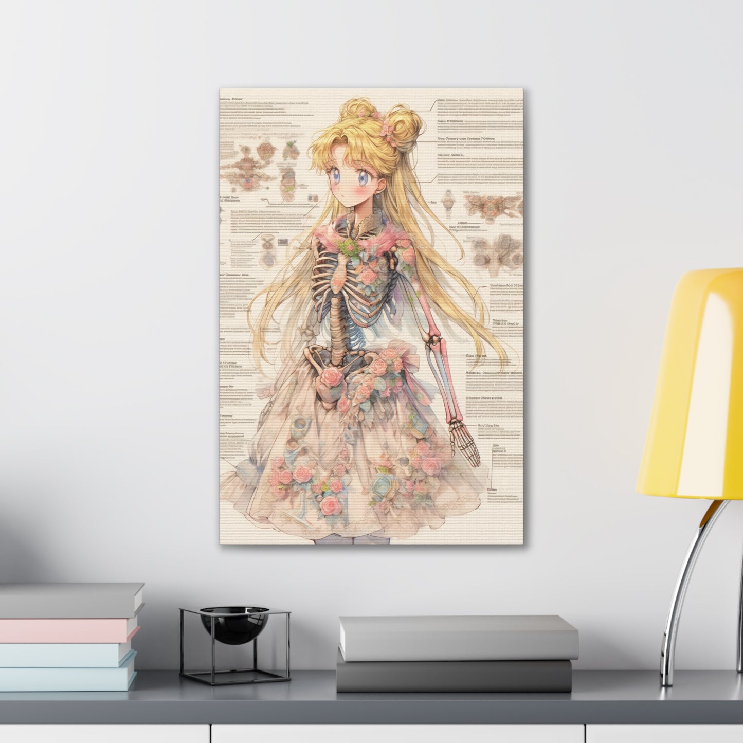 Sailor Moon - Sailor Moon Skeleton V1 - Fine Art Canvas