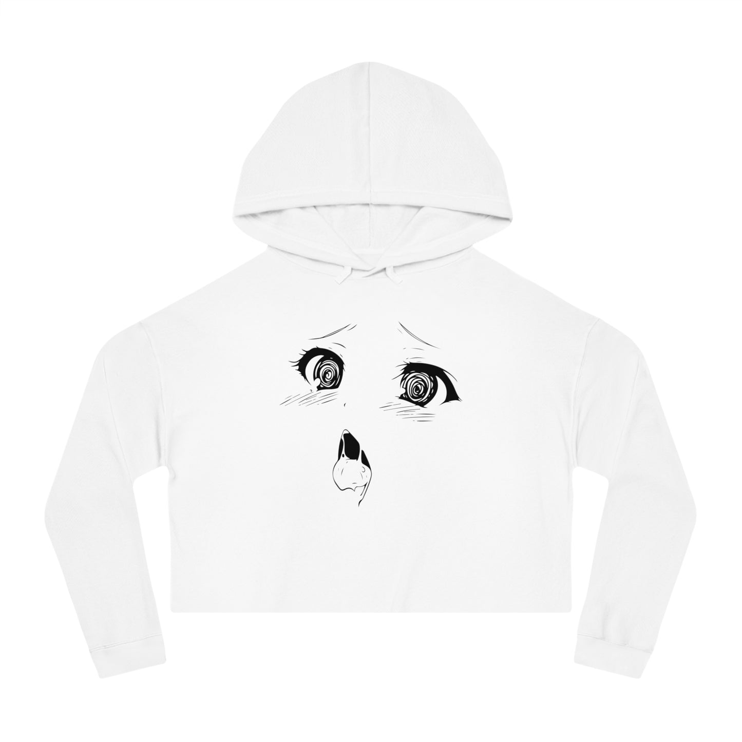 r0cean11 - Ahegao - Womens Cropped Hoodie