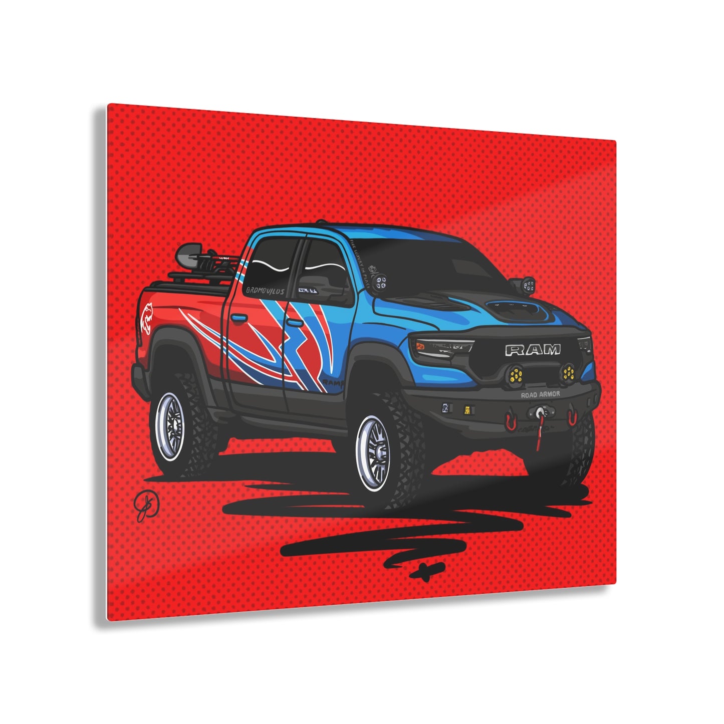 Sxetched X r0cean11 - 2022 Dodge Ram TRX Redeye - Acrylic Print