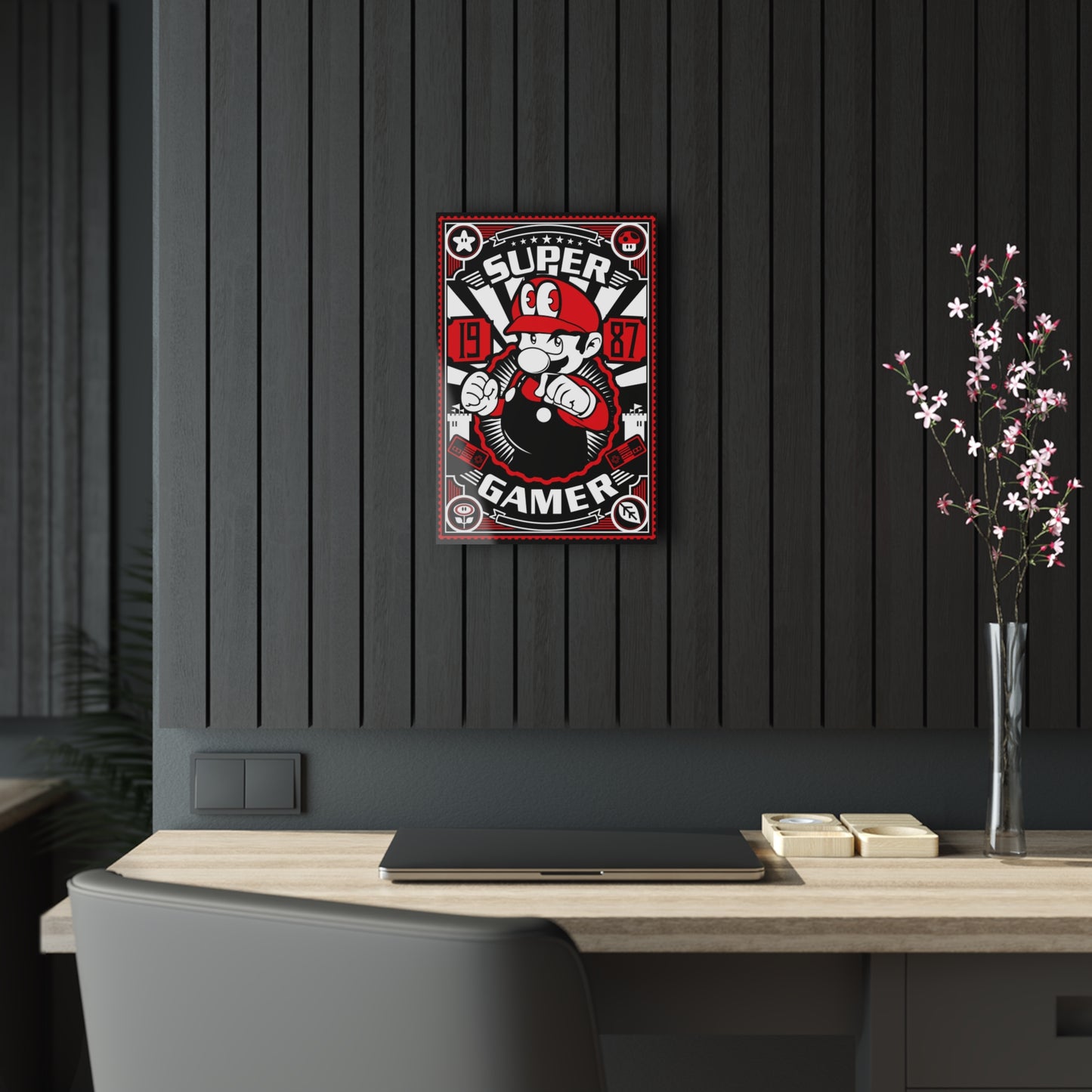 Mario - Super Gamer - Acrylic Print