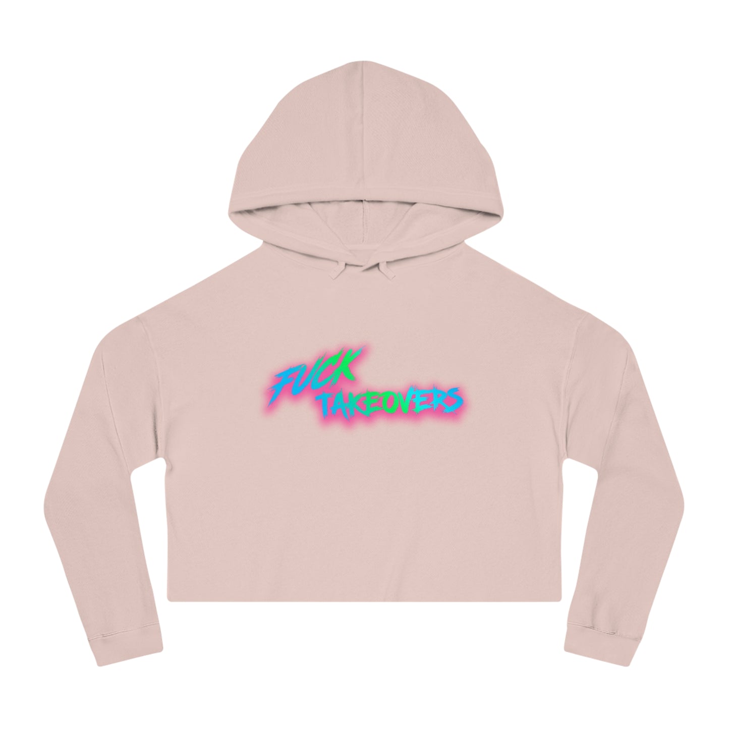 r0cean11 - F*ck Takeovers - Womens Cropped Hoodie